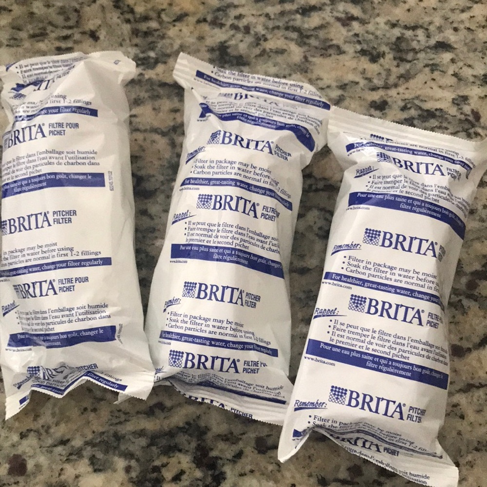 3 Brita pitcher filters